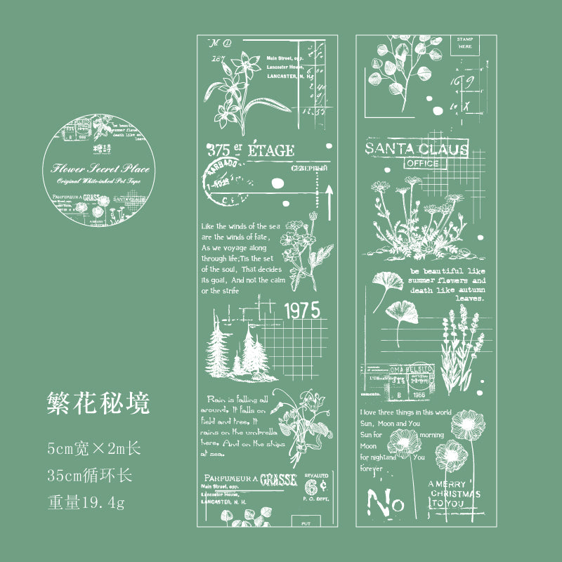 Rubans à encre blanche