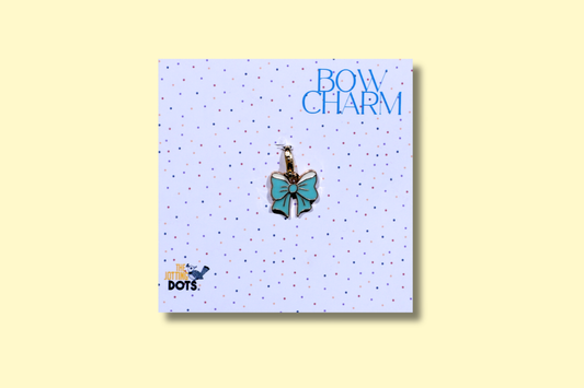 Bow enamel charm