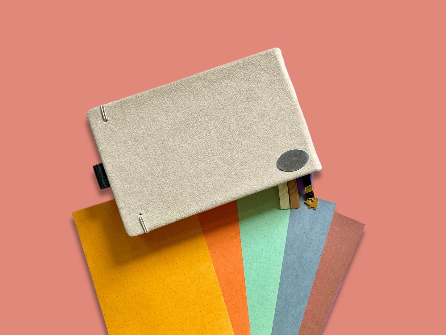 Cream Landscape - Dot grid Notebook