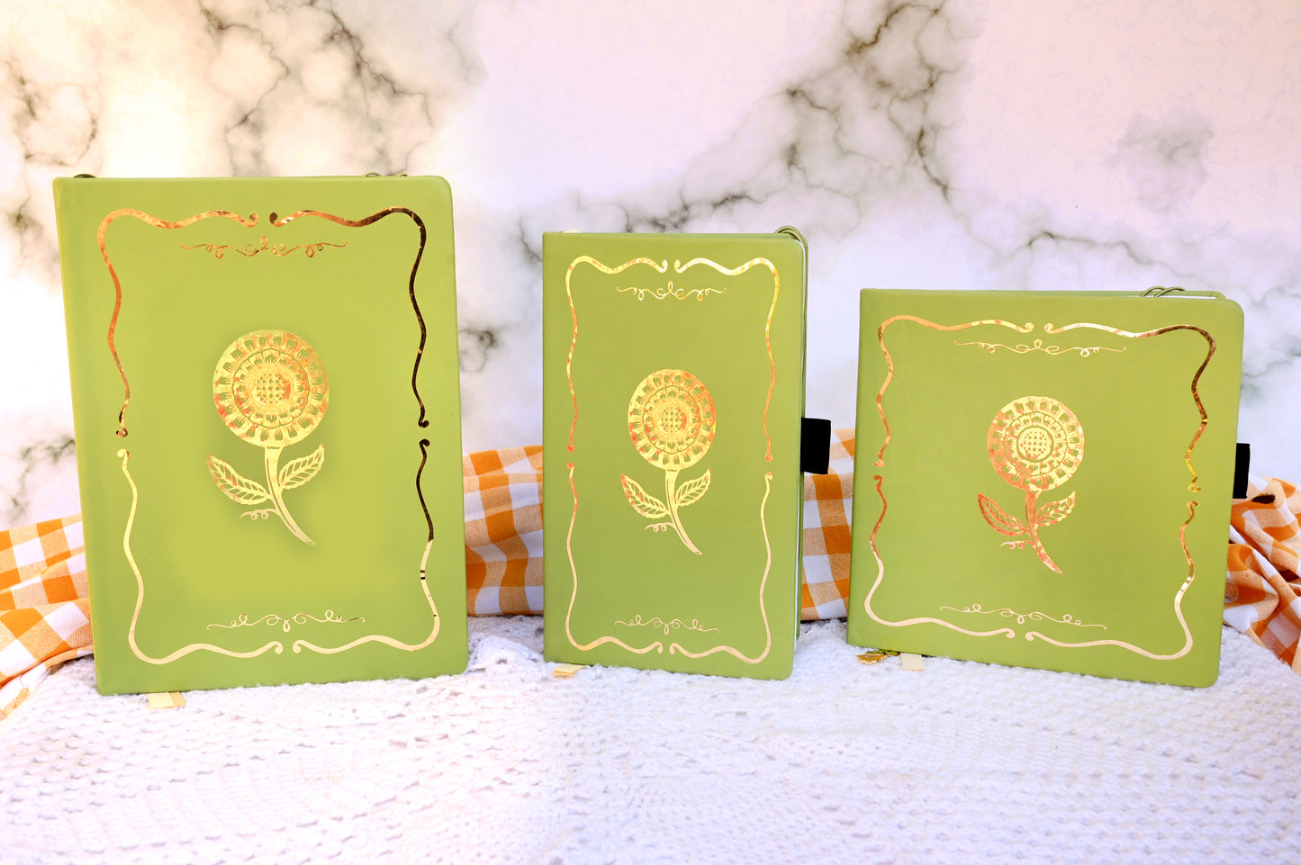 Sage Marigold Hardbound Notebook