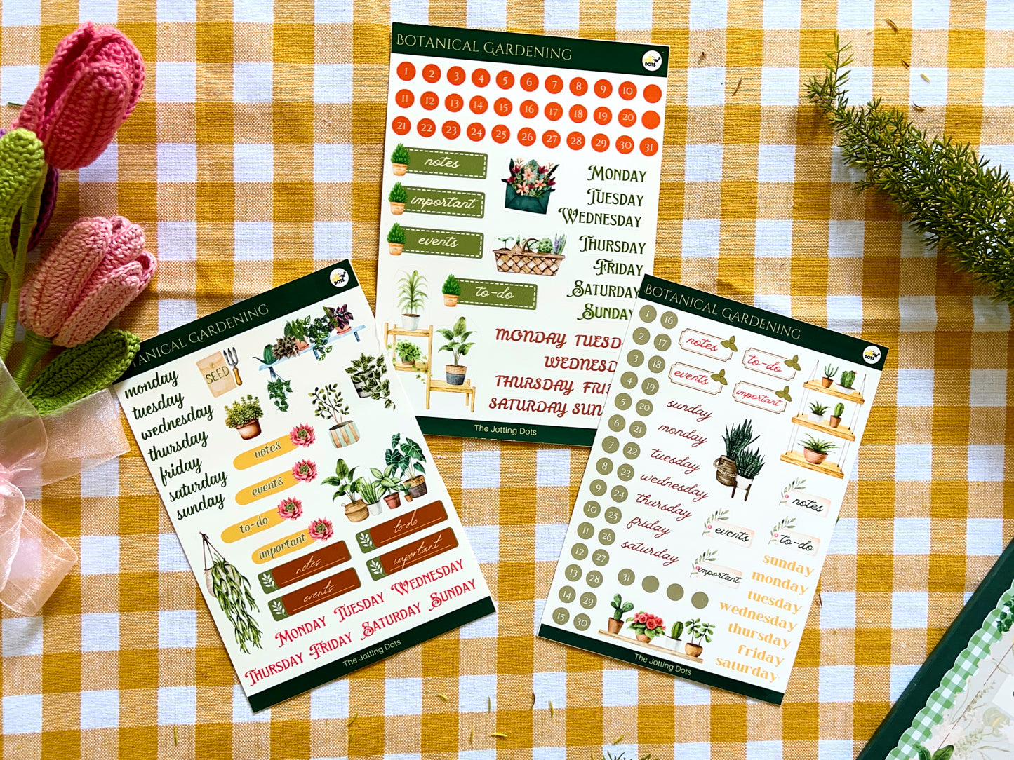 Botanical gardening theme kit