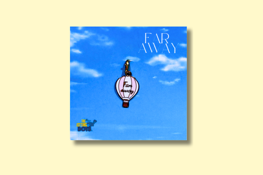 Far away enamel charm