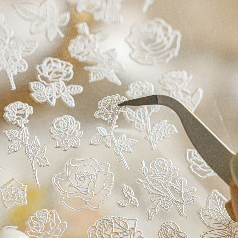 Embossed Lace Stickers