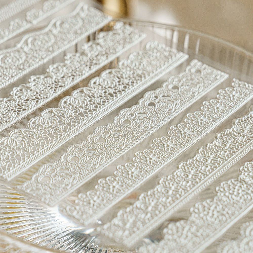 Embossed Lace Stickers
