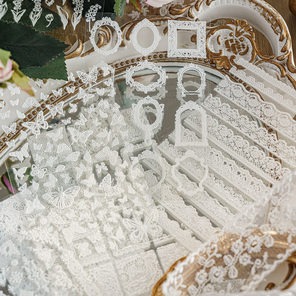 Embossed Lace Stickers