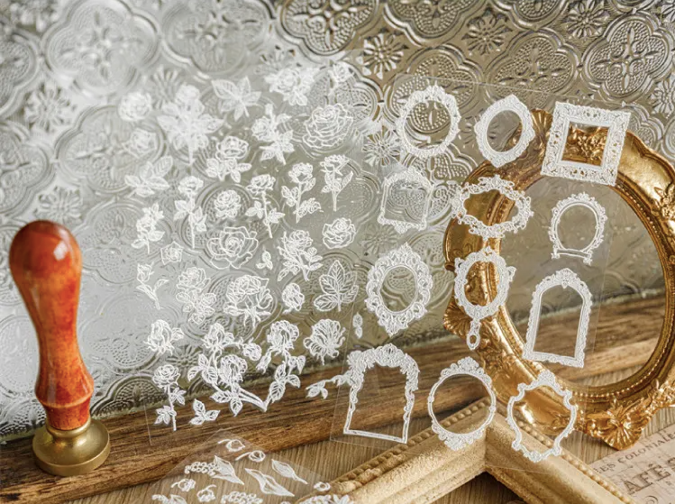 Embossed Lace Stickers