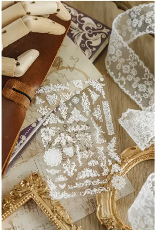 Embossed Lace Stickers