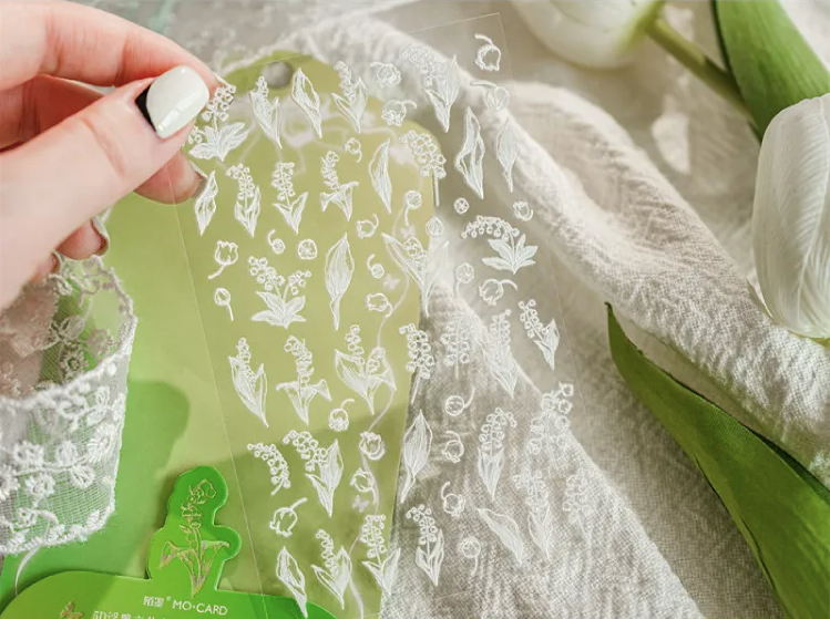 Embossed Lace Stickers