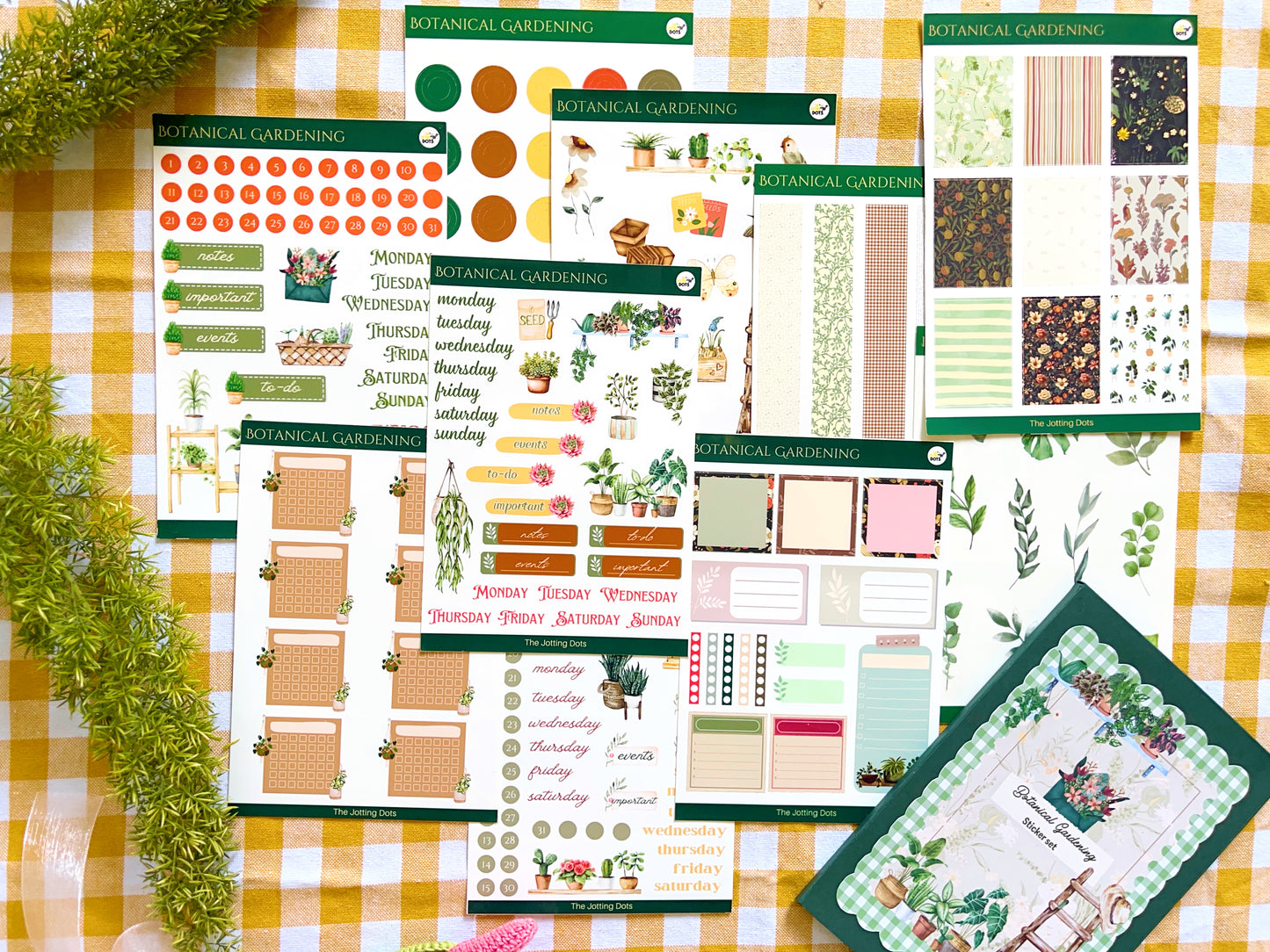 Botanical gardening theme kit
