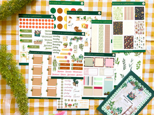 Botanical gardening sticker pack