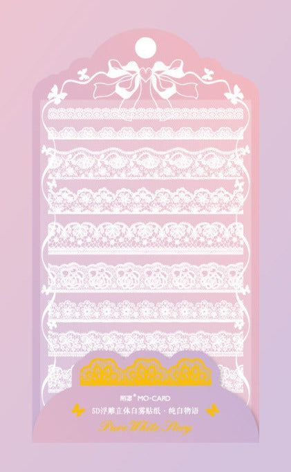 Embossed Lace Stickers