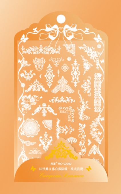Embossed Lace Stickers