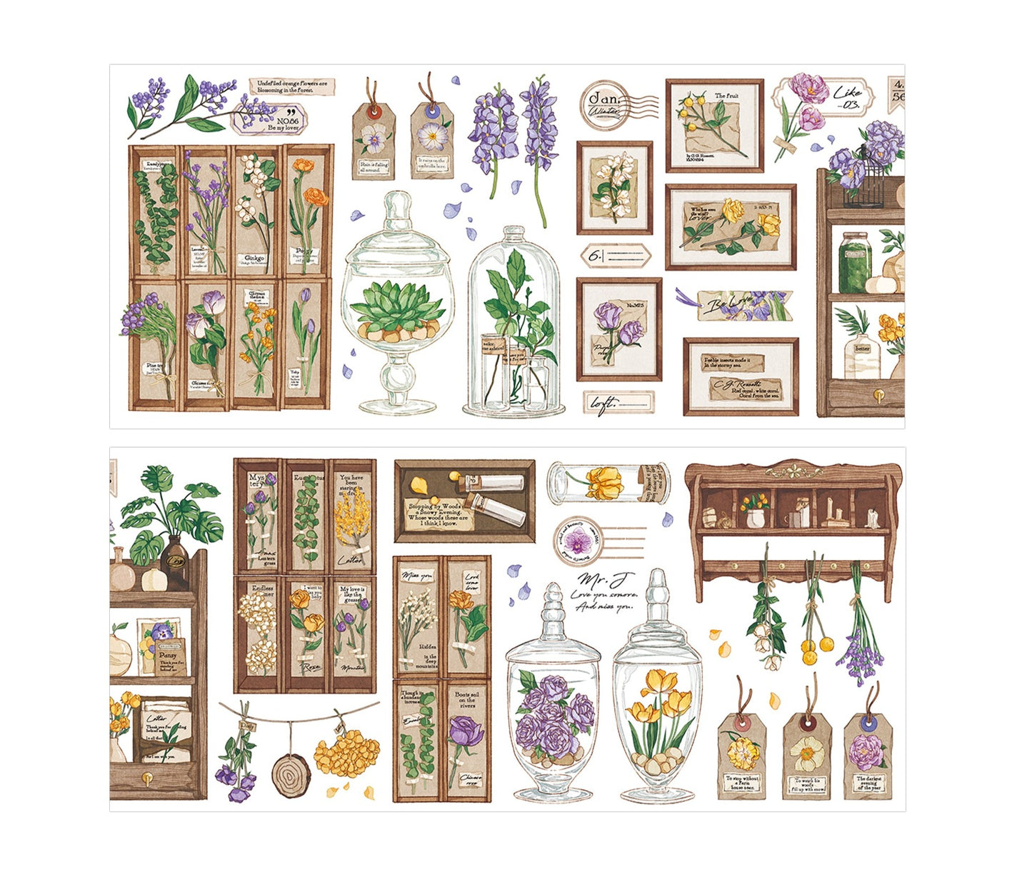 Bandes d'autocollants vintage