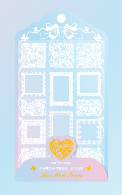 Embossed Lace Stickers