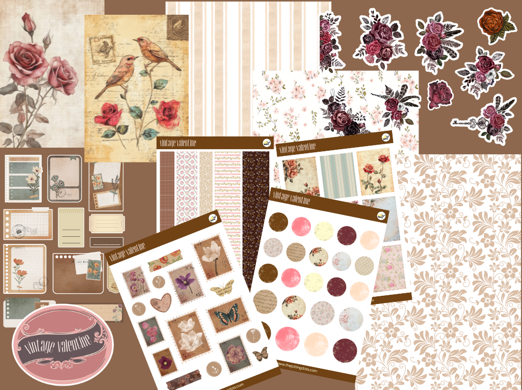 Vintage Valentine Theme Kit