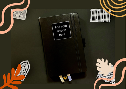 Customised notebook - Black knight (inside black pages)