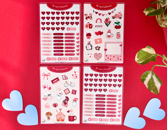 Be my Valentine Sticker Sheets