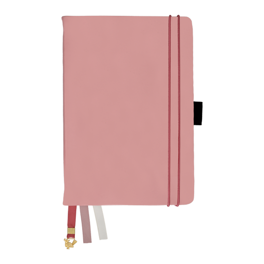 Classic Pink Dot Grid Notebook