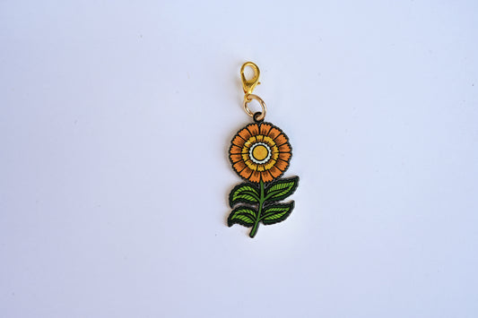 Marigold Metal Charm