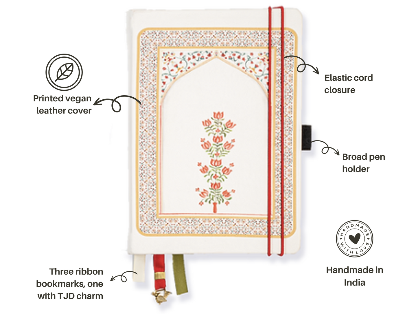 Carnet à grille de points d'amour éternel