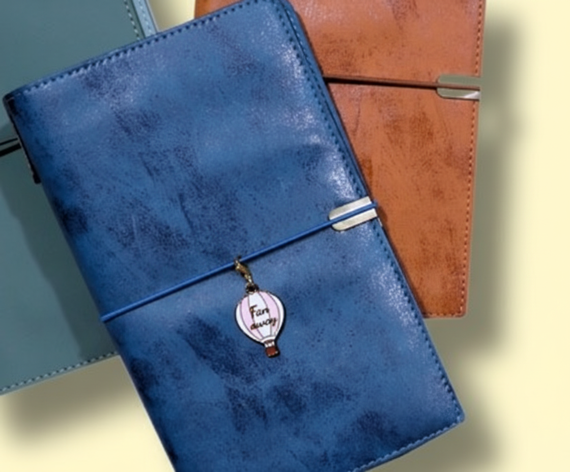 Far away enamel charm