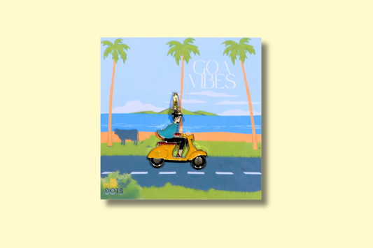 Goa vibes enamel charm