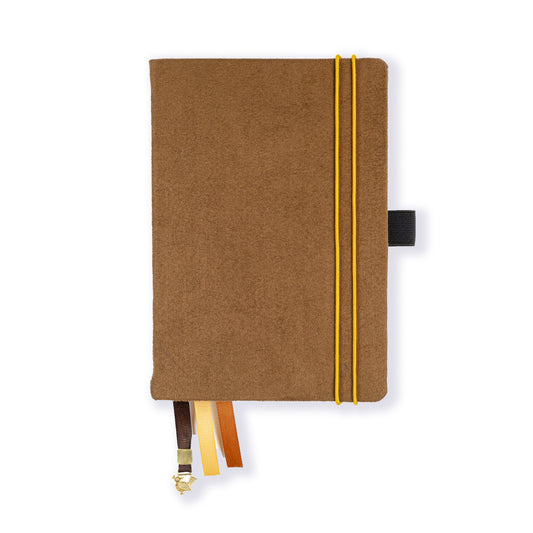 Classic Brown Dot Grid Notebook