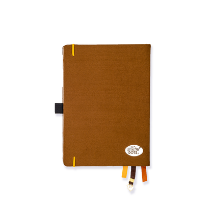 Classic Brown Dot Grid Notebook