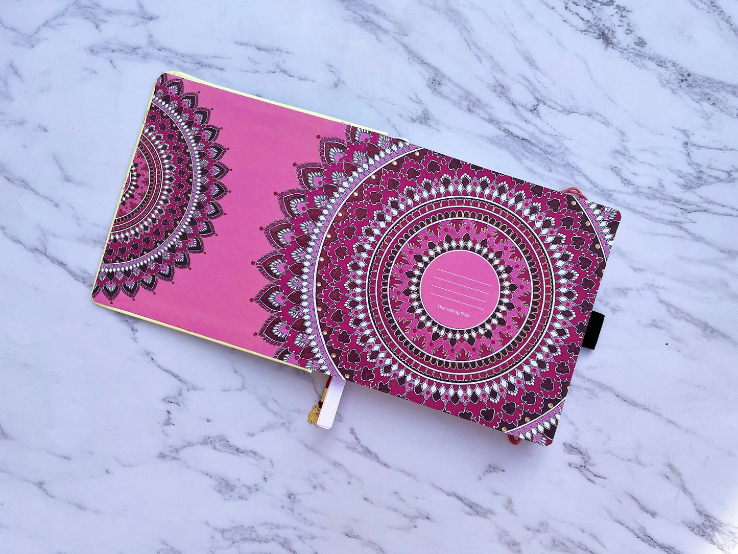 Maroon Mandala Square Notebook