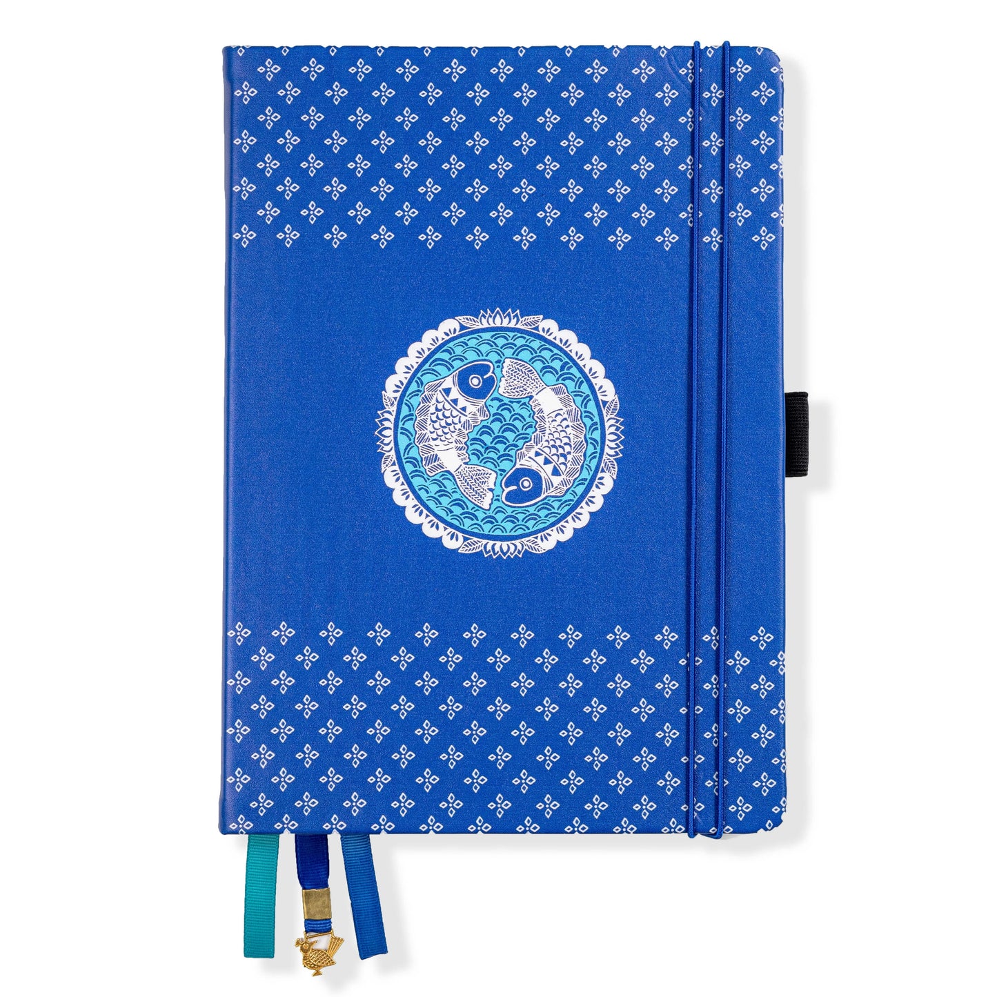 Oops! Madhubani Twin Fish Dot Grid Notebook 160GSM, A5