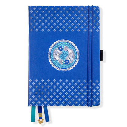 Carnet Madhubani Twin Fish Dot Grid