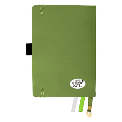 Oops! Classic Olive Dot Grid Notebook 160GSM, A5