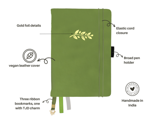 Olive Dot Grid Notebook