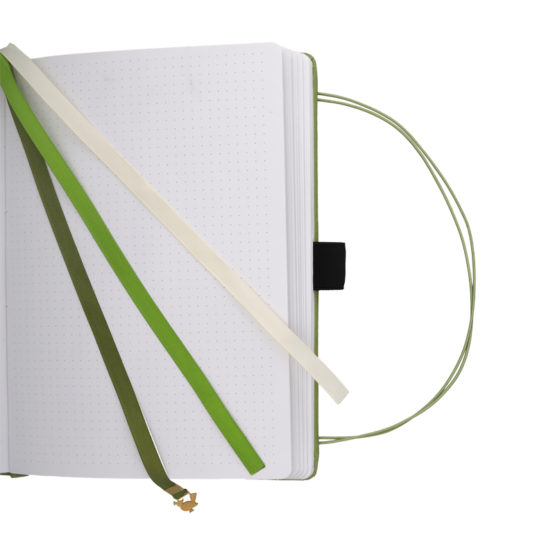 Oops! Classic Olive Dot Grid Notebook 160GSM, B5