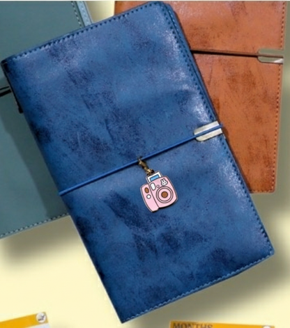 Polaroid camera enamel charm