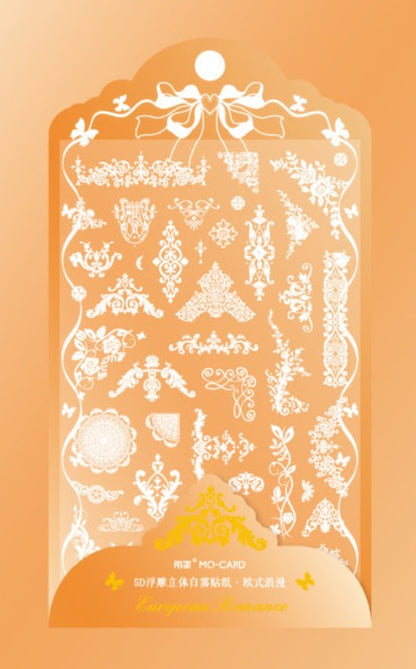 Embossed Lace Stickers